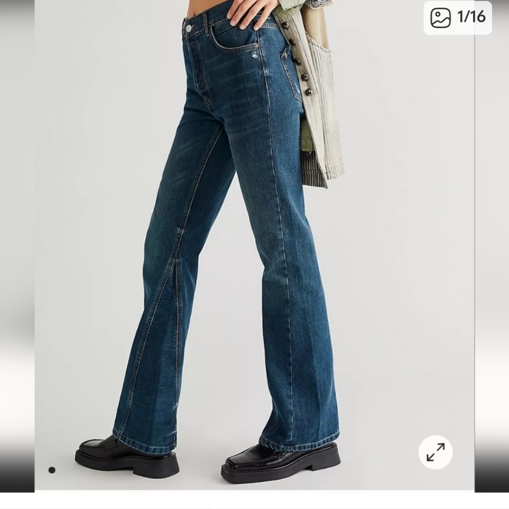 Free People We The Free Serafin Women's Jeans - Picture 2 of 16